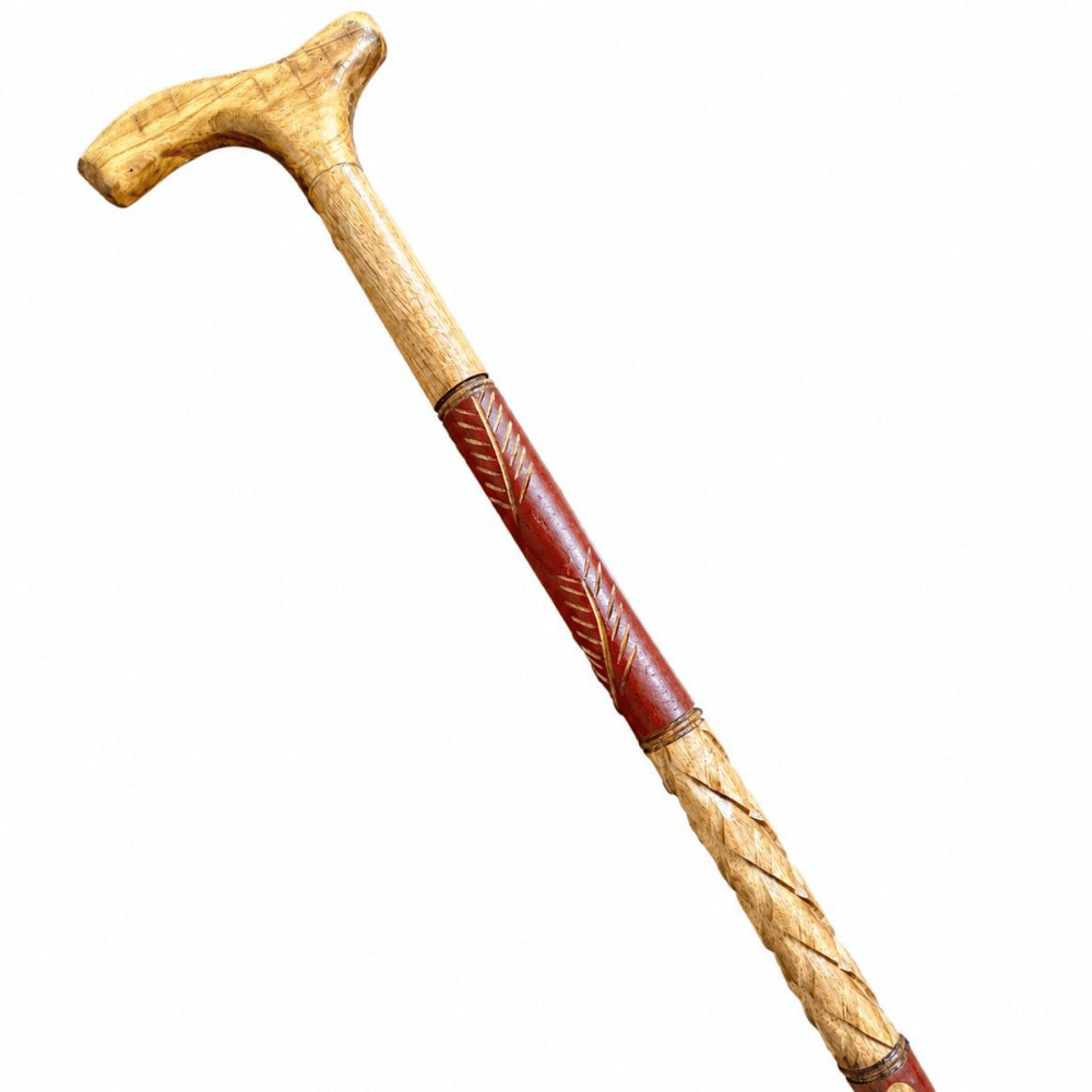 Premium Handcrafted Wooden Walking Stick (ARTICLE 011)