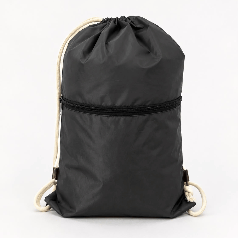 Premium Black Drawstring Travel Bag