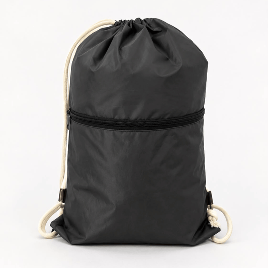 Premium Black Drawstring Travel Bag