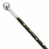 Premium Black Wooden imam masjed  Stick with Metal Handle (ARTICLE 3 BLACK)
