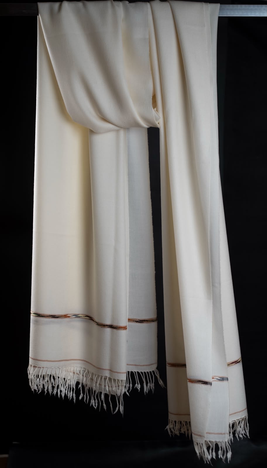 Premium 72 Wool White Shawl
