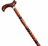 Premium Handmade Wooden Walking Stick (ARTICLE 10 DARK BROWN)